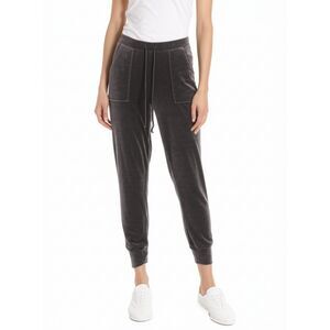 House of Harlow 1960 Ultra Soft Velour Joggers Women's S Pockets Grayish Purple